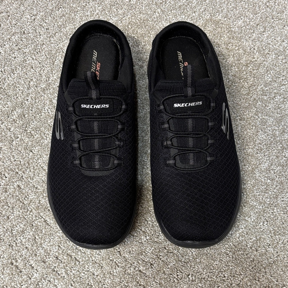 Skechers Black Slip-On Clog Type Sneakers SIZE 7
